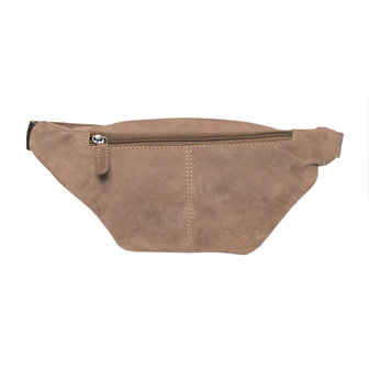 Festival Tasje - Heuptas Van Taupe Leer - Arrigo
