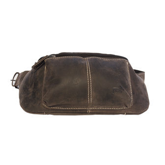 Bruin Leren Heuptas - Buiktas Voor Heren En Dames - Arrigo