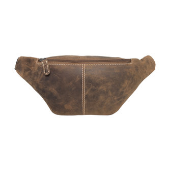 Leren Crossbody Tas - Heuptas Van Bruin Leer - Arrigo