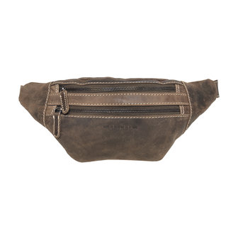 Leren Crossbody Tas - Heuptas Van Bruin Leer - Arrigo