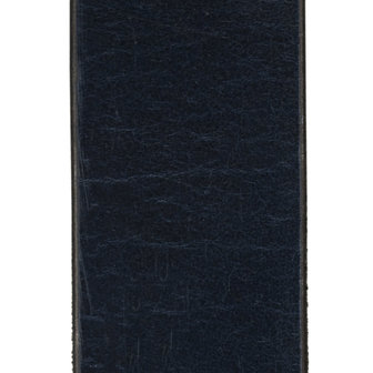 Donkerblauwe leren riem van 3 cm breed - Arrigo Lederwaren