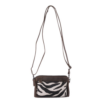 Crossbody Tasje - Heuptasje Van Donkerbruin Leer - Arrigo.nl