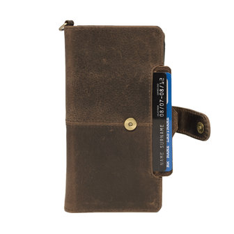 iPhone XS MAX hoesje van lichtbruin leer - Arrigo.nl