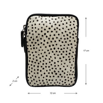 Leren telefoontasje met dierenprint - arrigo.nl
