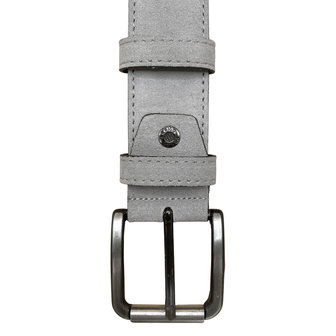 Riem heren riem dames grijs suede - Arrigo.nl