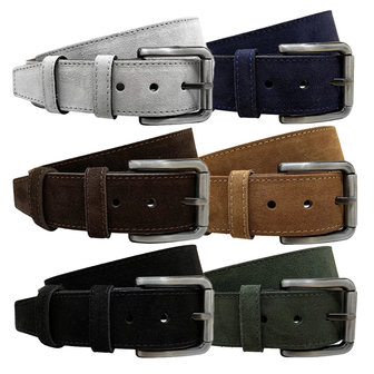 Riem heren riem dames suede - Arrigo.nl