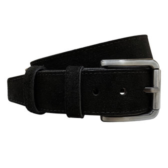 Riem heren riem dames zwart suede - Arrigo.nl