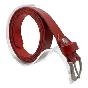 Arrigo tailleriem rood leer