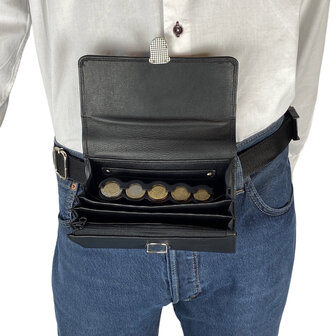 Horeca portemonnee met taille riem - Arrigo