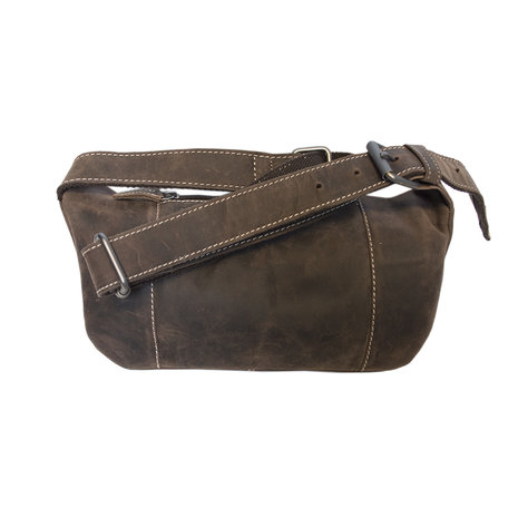 Bruin Leren Heuptas - Buiktas Voor Heren En Dames - Arrigo