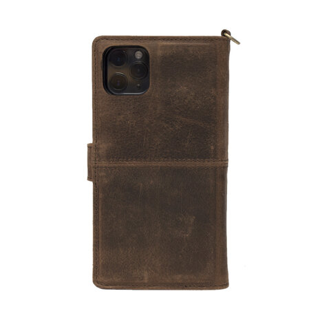 iPhone XS MAX hoesje van lichtbruin leer - Arrigo.nl