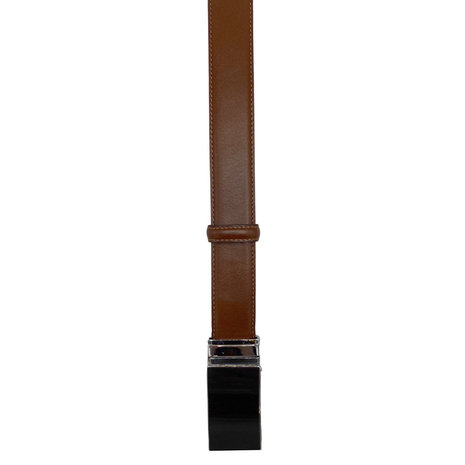 Heren riem lichtbruin leer met automatische gesp - Arrigo