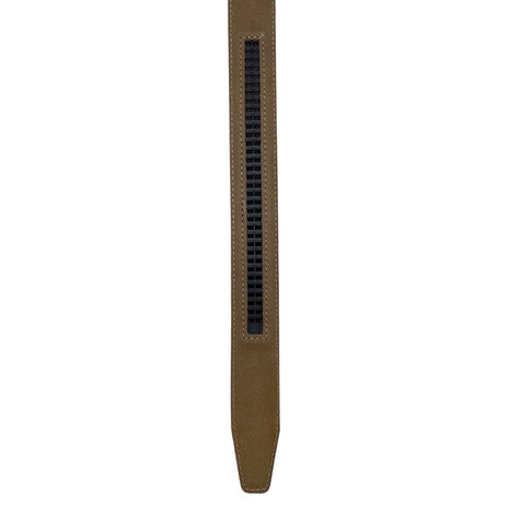 Heren riem lichtbruin leer met automatische gesp - Arrigo