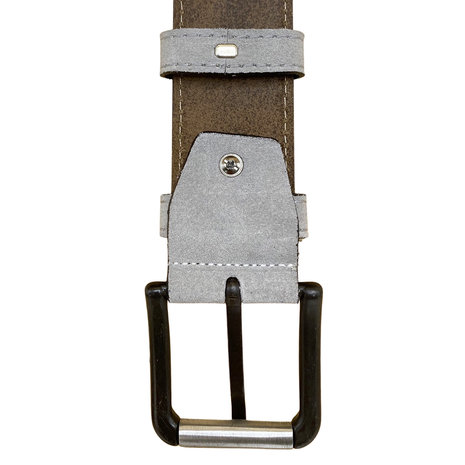 Riem heren riem dames grijs suede - Arrigo.nl