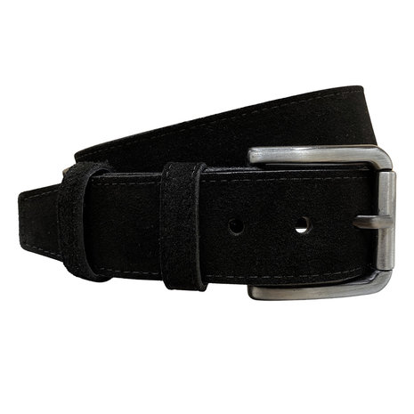 Riem heren riem dames zwart suede - Arrigo.nl