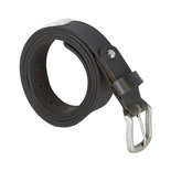 Leren Riem Gemaakt Van Zwart Leer - 3 cm Breed