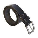 Zwarte Leren Riem - 3.5 cm Brede Riem Van Echt Leer