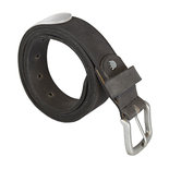 Mat Zwarte Leren Riem Gemaakt Van Echt Leer - 3 cm Breed