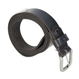 Zwarte Leren Riem - 3 cm Brede Riem Van Echt Leer