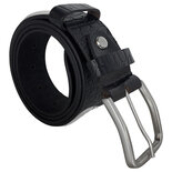 Riem 4 cm Zwart Leer voor Heren en Dames