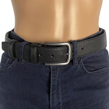 Moneybelt 4 cm Black Leather