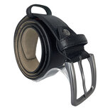 Moneybelt 4 cm Black Leather