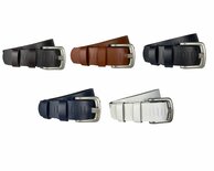 Perforated belt black 4 cm