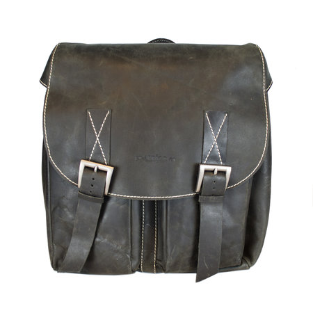 Zwart Leren Rugzak - Schoudertas - Crossbody Tas