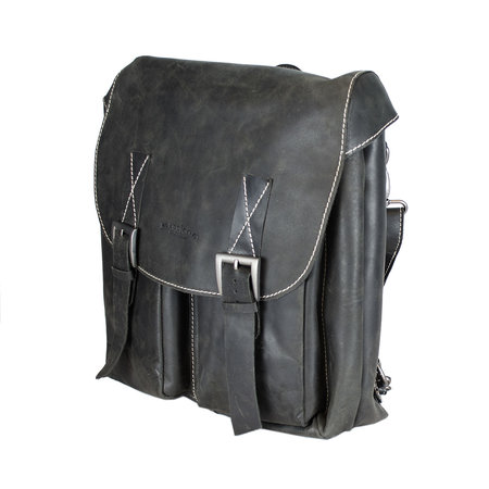 Zwart Leren Rugzak - Schoudertas - Crossbody Tas