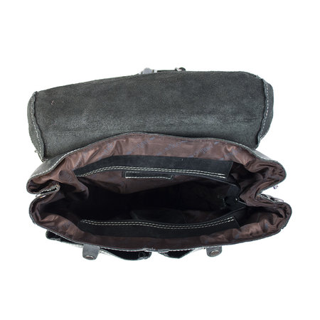 Zwart Leren Rugzak - Schoudertas - Crossbody Tas