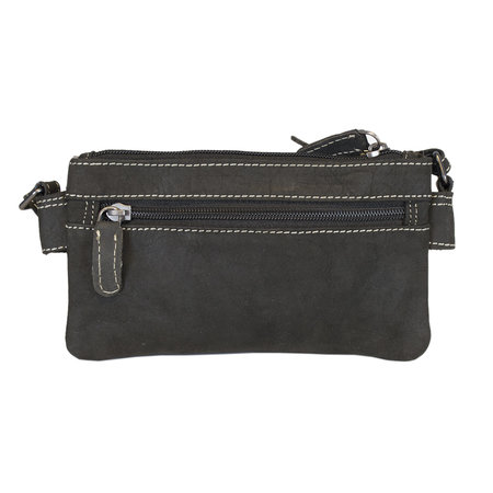 Festival Bag - Shoulder Bag Made of Black Leather