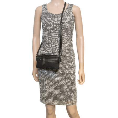 Festival Bag - Shoulder Bag Made of Black Leather