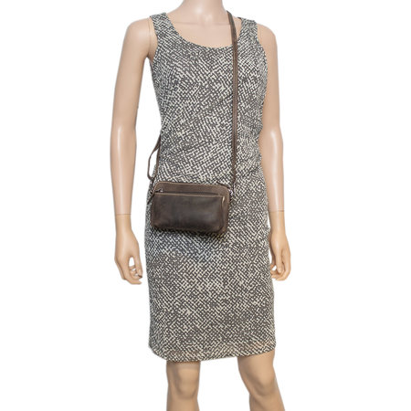 Schoudertasje - Heuptasje - Clutch Van Donkerbruin Buffelleer