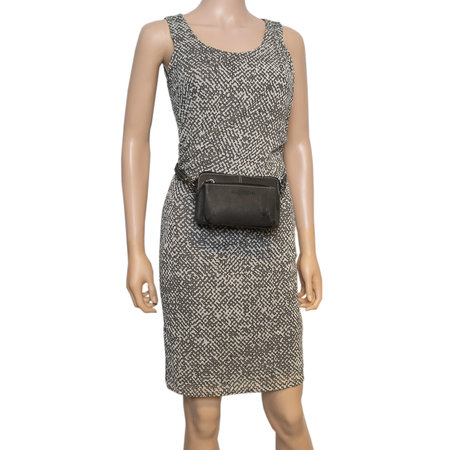 Shoulder bag - Bum bag - Clutch Of Black Buffalo Leather