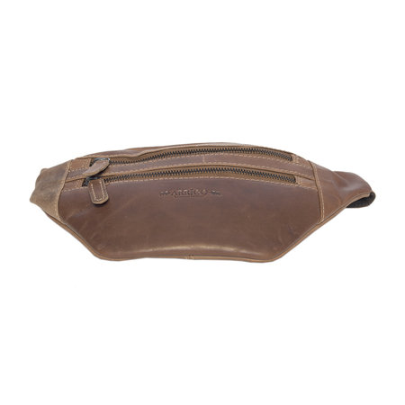 Heuptasje Crossbody Tasje Van Cognac kleurig Leer