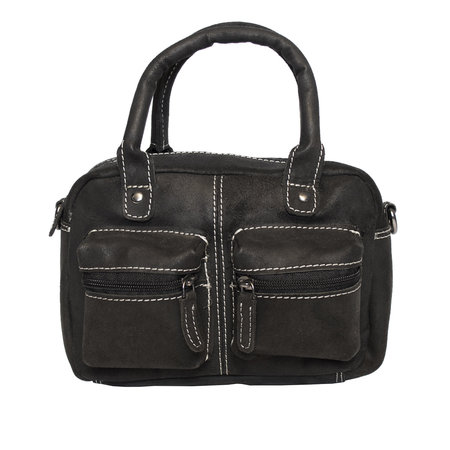 Black Shoulder Bag - Western Bag - Handbag In Genuine Leather