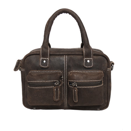 Shoulder Bag - Western Bag - Handbag In Dark Brown Leather