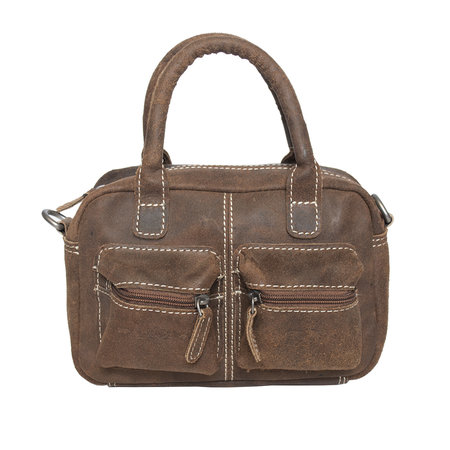Schoudertas - Westernbag - Handtas Van Bruin Leer