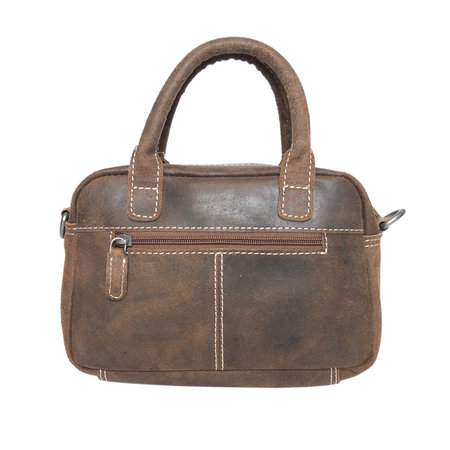 Schoudertas - Westernbag - Handtas Van Bruin Leer