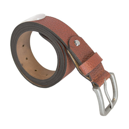 Lichtbruine Leren Riem Gemaakt Van Echt Leer - 3.5 cm Breed