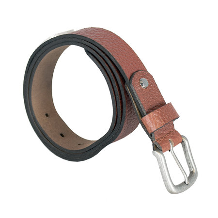 Lichtbruine Leren Riem Gemaakt Van Echt Leer - 3 cm Breed