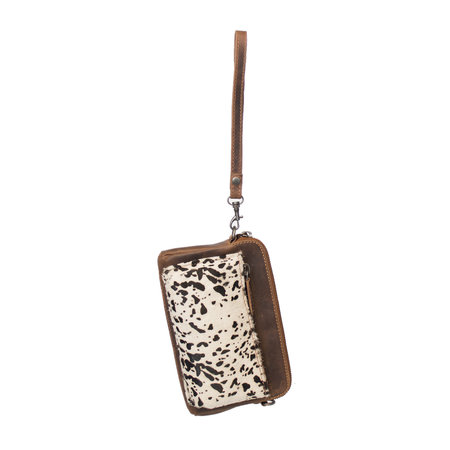 Leren Crossbody Schoudertasje Met Een Dierenprint