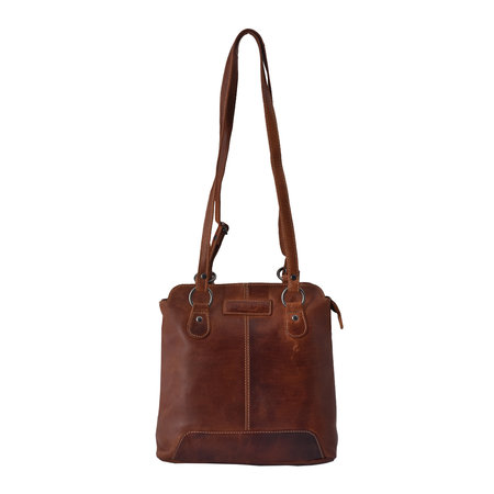 Dames Rugtas - Bruin- Crossbody Tas - Schoudertas - Echt Leer