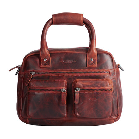 Westernbag - Schoudertas Rood Rundleer - Medium