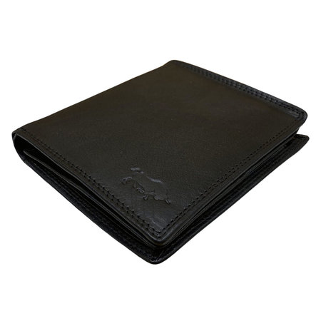 Portemonnee Heren Billfold van Zwart Leer
