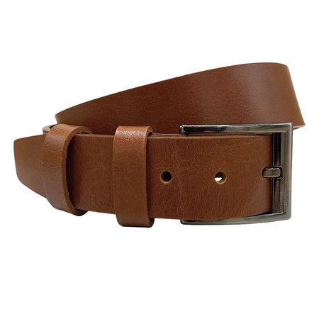 Riem Heren - Riem Dames - 4 cm - Cognac Leer