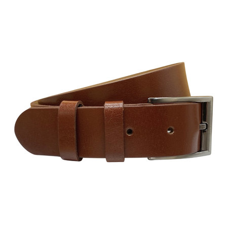 Riem Heren - Riem Dames - 4 cm breed - Cognac Leer
