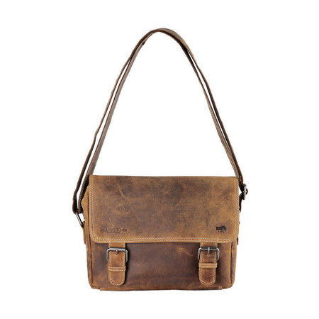 Messenger Bag Van Lichtbruin Buffelleer