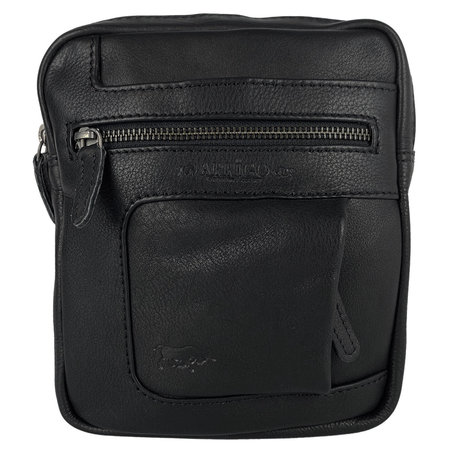 Leren Schoudertas Crossbody Tas Zwart
