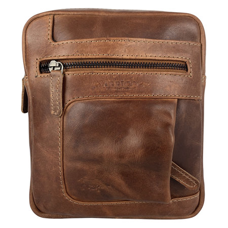 Leren Schoudertas Crossbody Tas Lichtbruin